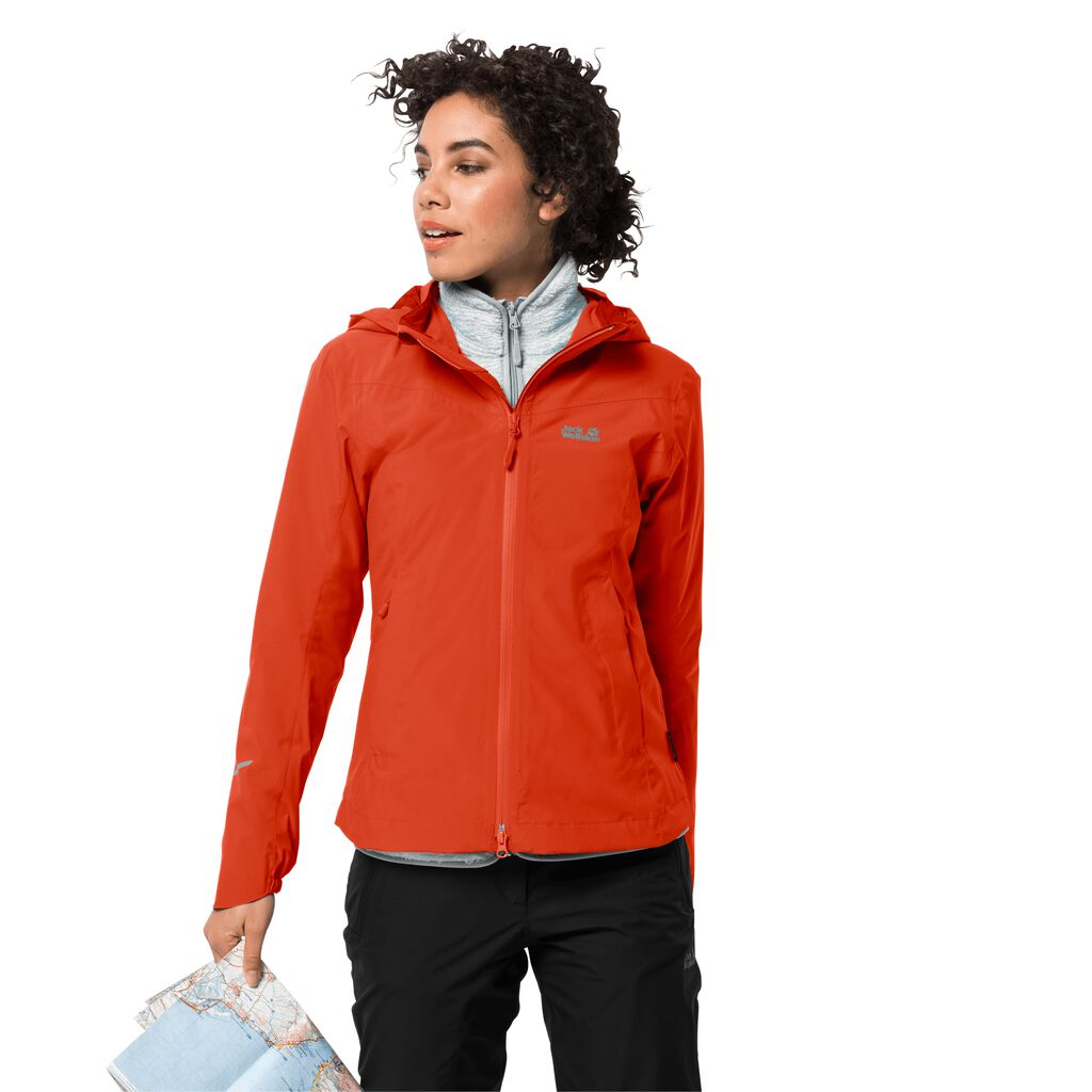 Jack Wolfskin ATLAS TOUR Vestes Femme Rouge - LHRASTG-14